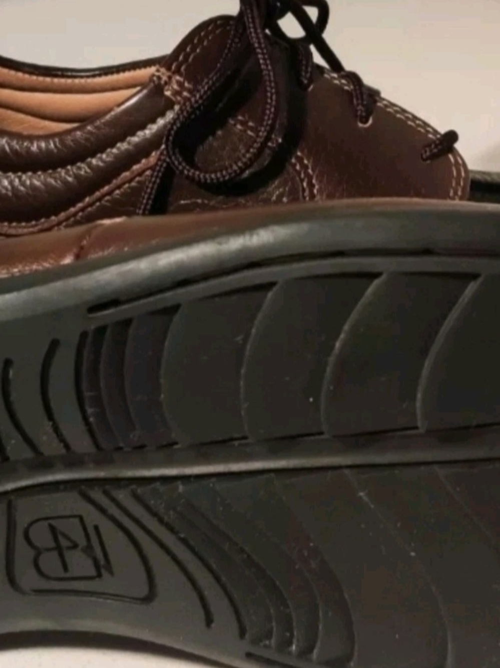Nunn Bush Mens 9M Brown Leather & Sheepskin Lining Lace Up Loafers NEW - Picture 3 of 13